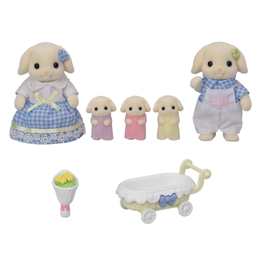 Calico Critters Flora Rabbit Family