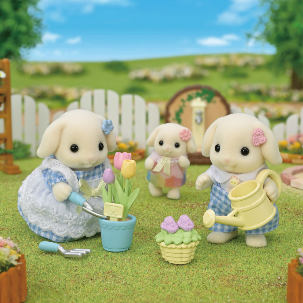 Calico Critters Blossom Gardening Set -Flora Rabbit Sister & Brother