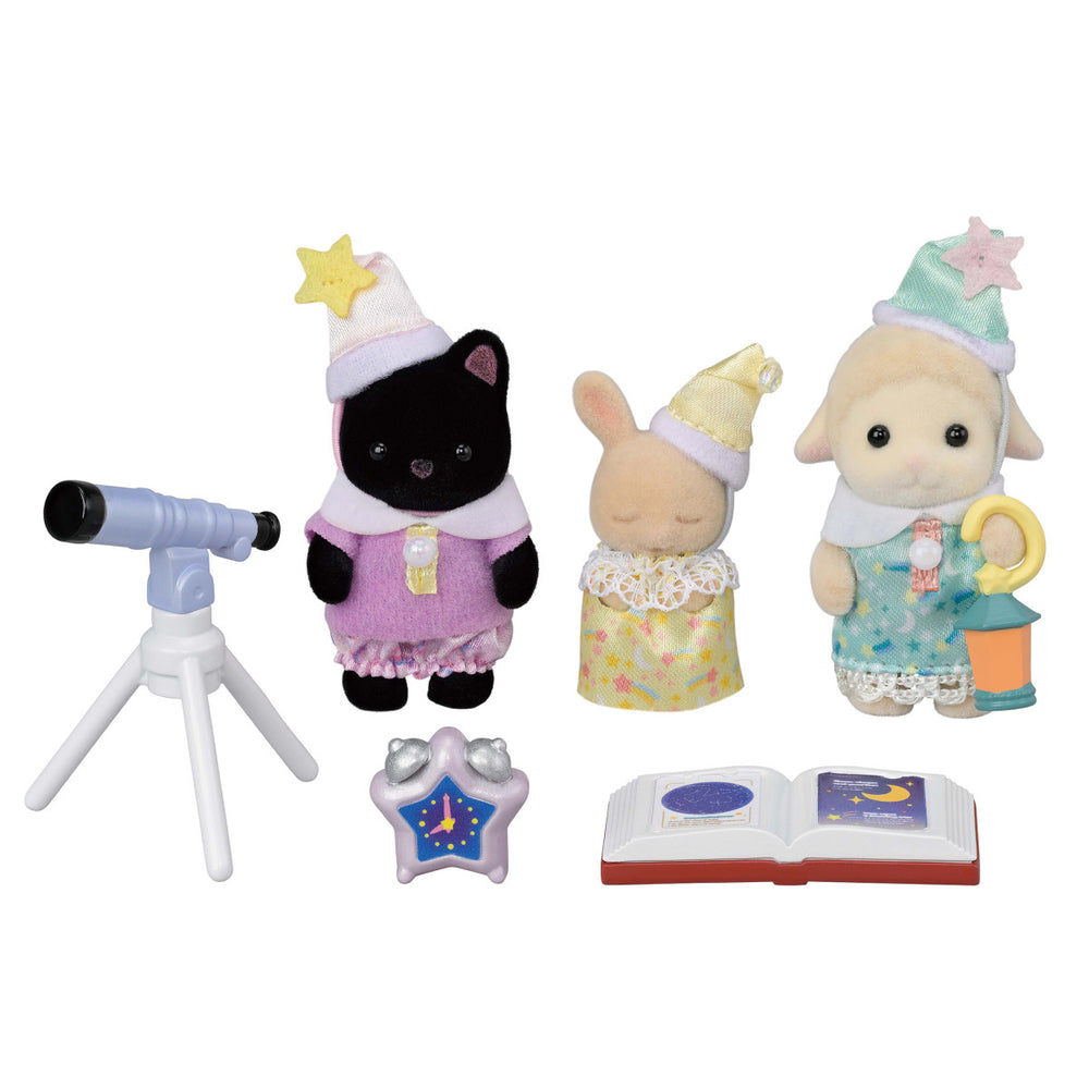 Calico Critter Nursery Friends -Sleepover Party Trio