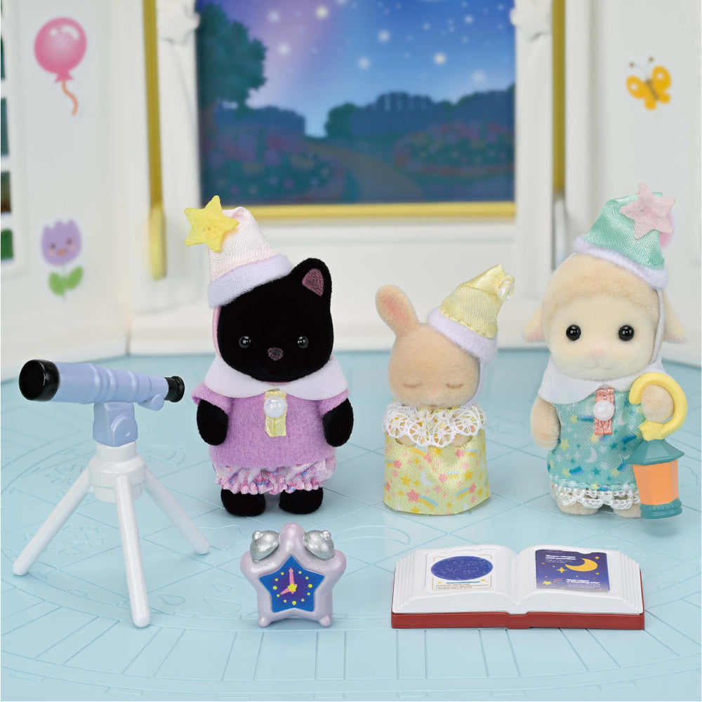 Calico Critter Nursery Friends -Sleepover Party Trio