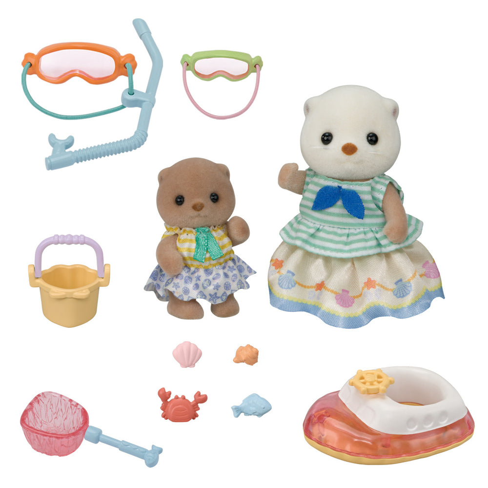 Calico Critters Sea Otter Sisters-Splashy Snorkel Set