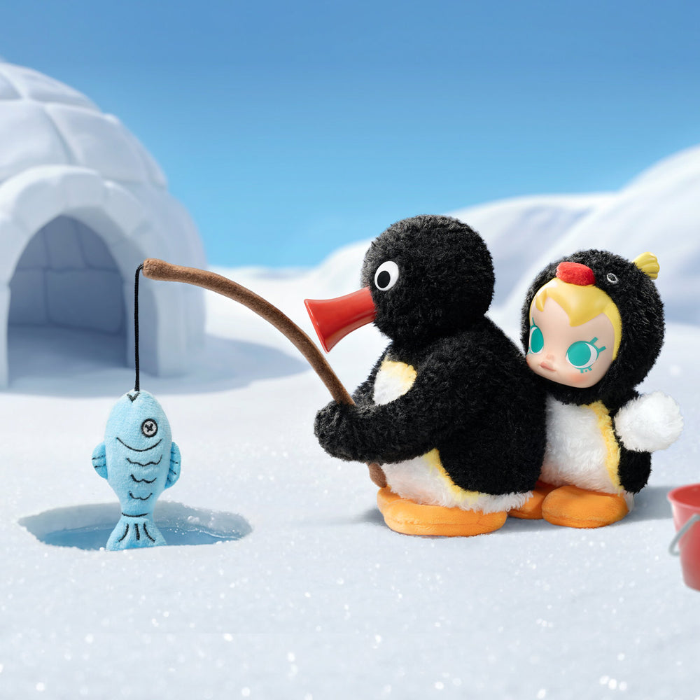 Baby Molly × Pingu Happy Fishing Series-Vinyl Plush Pendant Blind Box