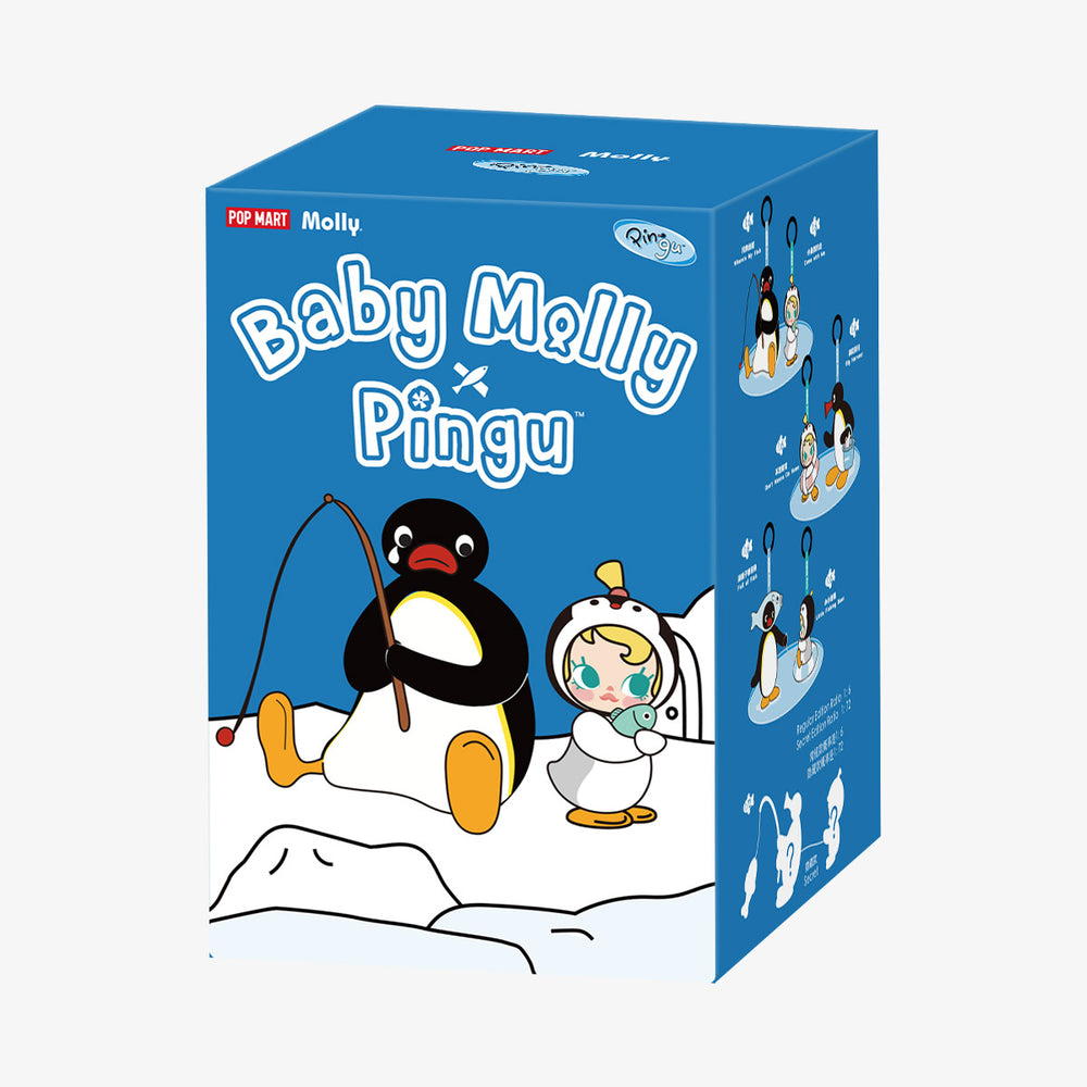 Baby Molly × Pingu Happy Fishing Series-Vinyl Plush Pendant Blind Box