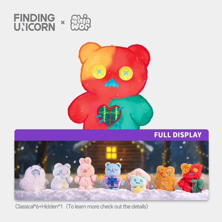 FINDING UNICORN X ShinWoo The Cold Hug Series Plush Blind Box