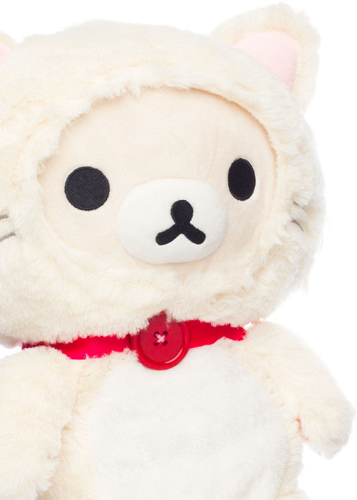 Korilakkuma San-X Original In A White Fluffy Cat Costume