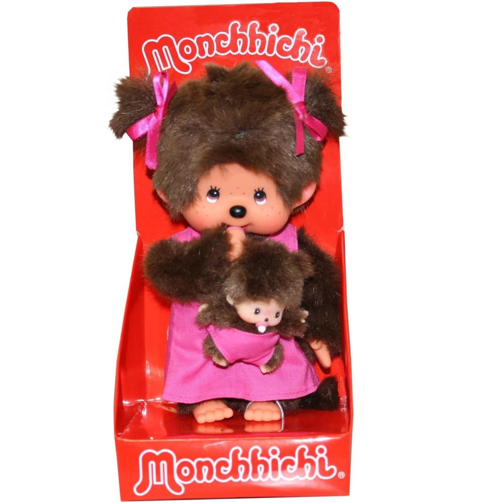 Monchhichi Mutter mit Kind 20cm