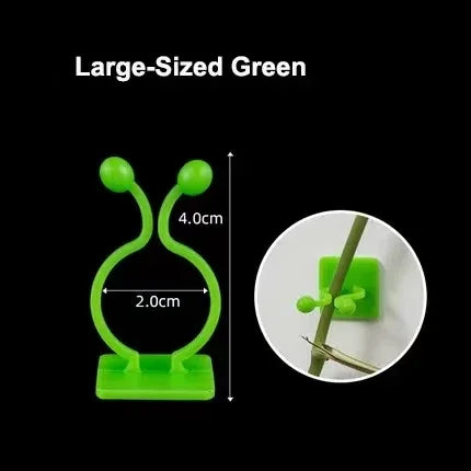 10/30/50Pcs Plant Climbing Wall Fixture Clips Rattan Vine Fixer Self-Adhesive Hook Invisible Garden Binding Clip Wall Stickyclip