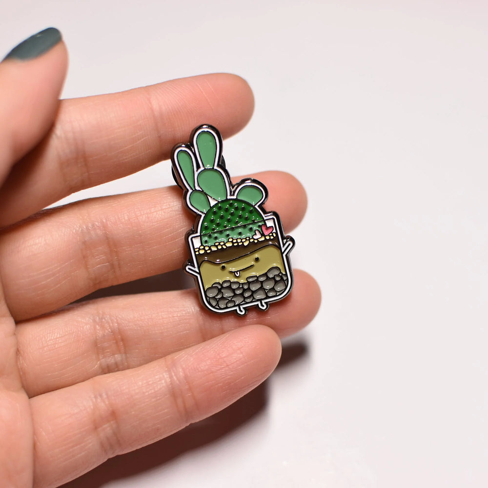 Terrarium Cacti Soft Enamel Pin