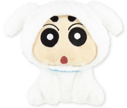 Japan Crayon Shin-chan Sitting Plush Toy - Shinnosuke Nohara & Shiro