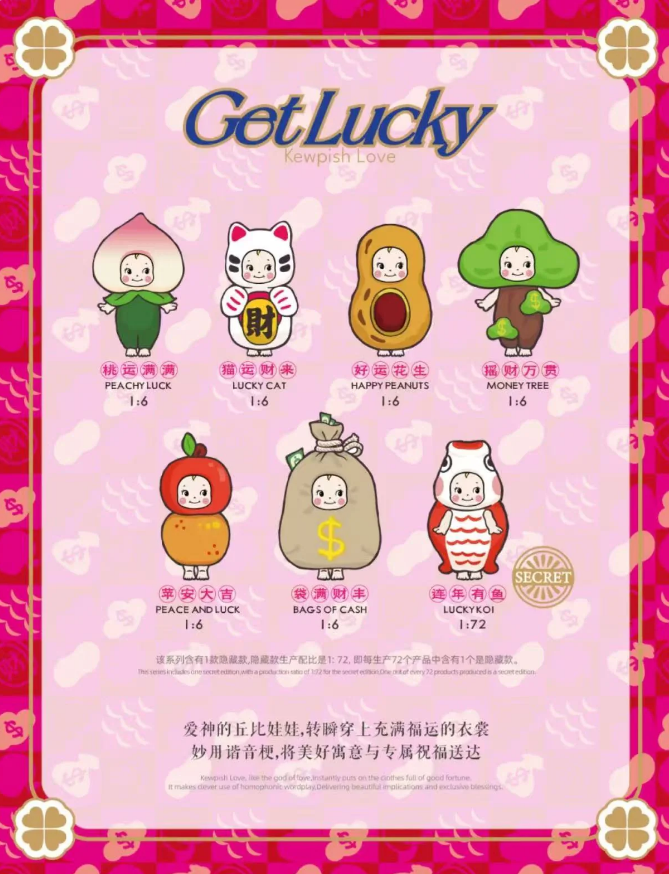 POP SUNDAY X Lucky Kewpish Love Series Blind Box