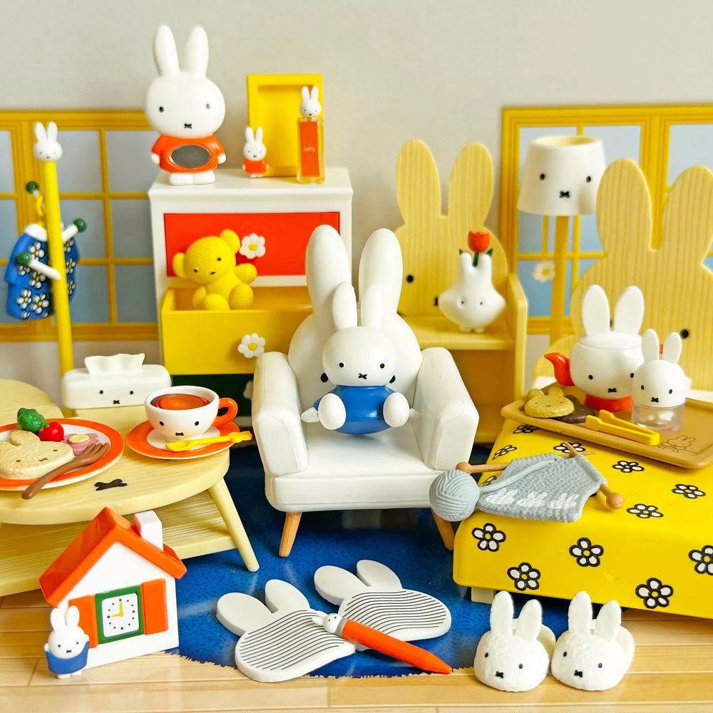 Re-Ment Miniatures Rabbit Miffy Room Dollhouse Furniture Set